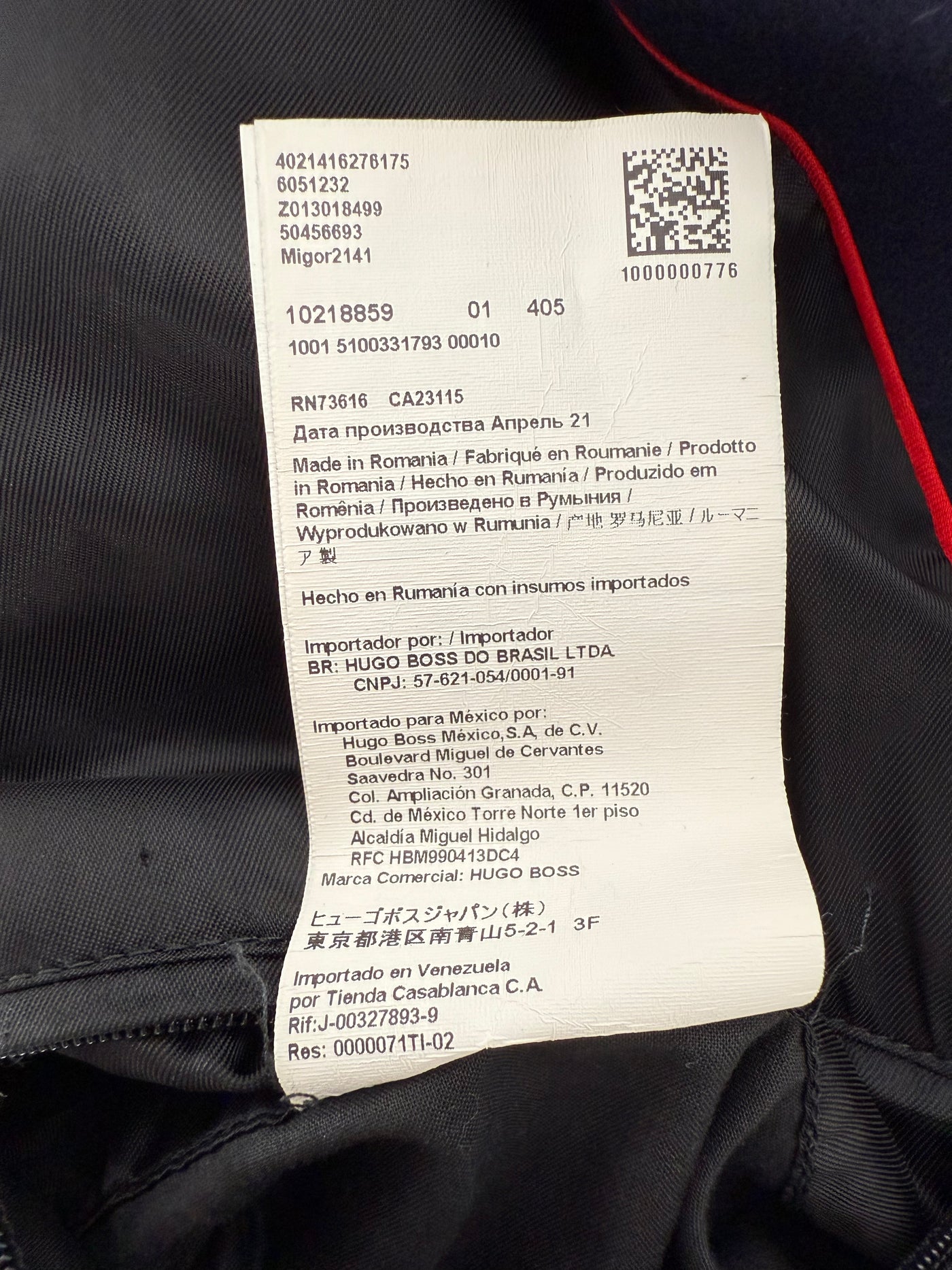 Abrigo Hugo Boss (S)