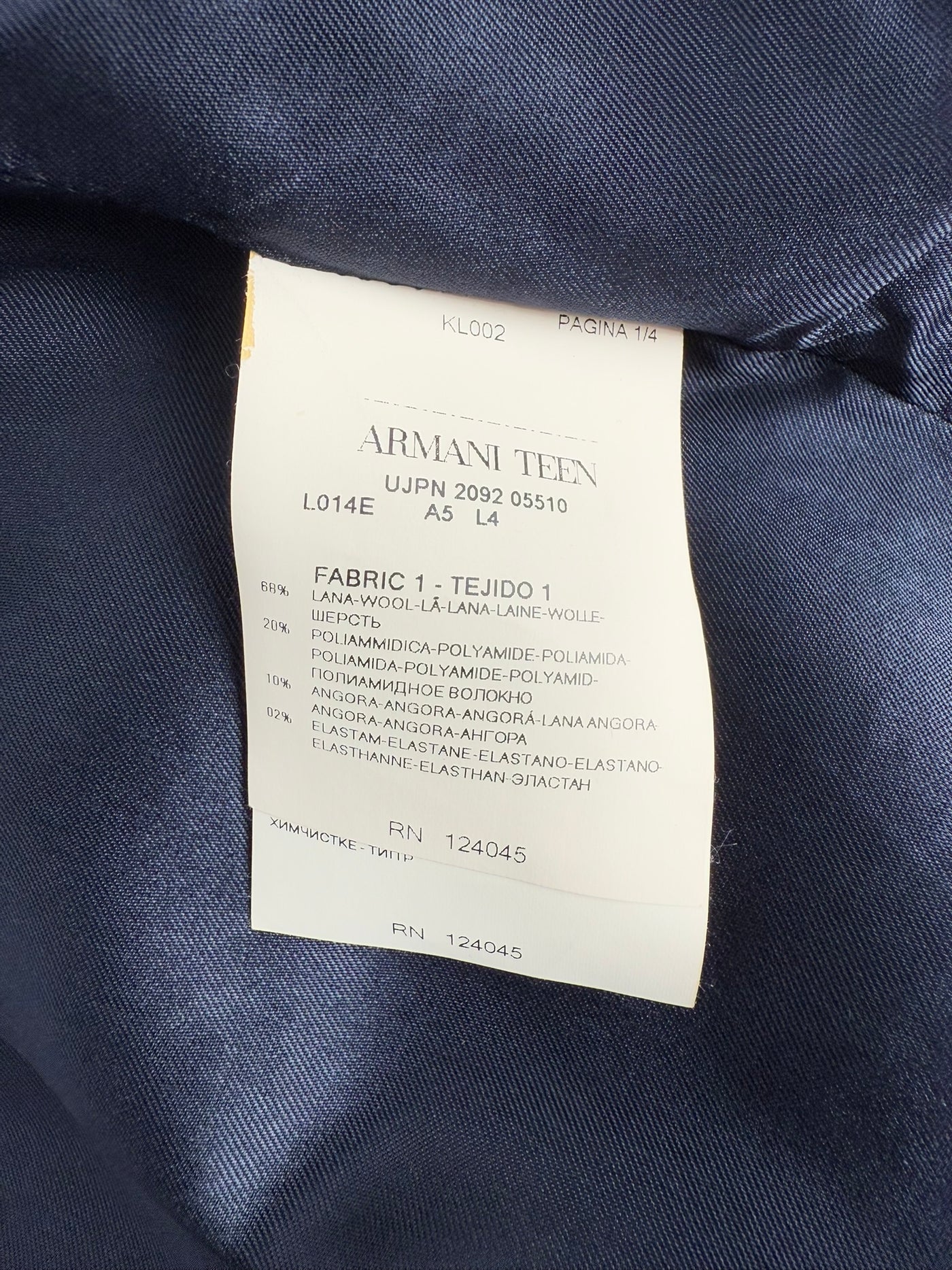 Abrigo Armani (S)