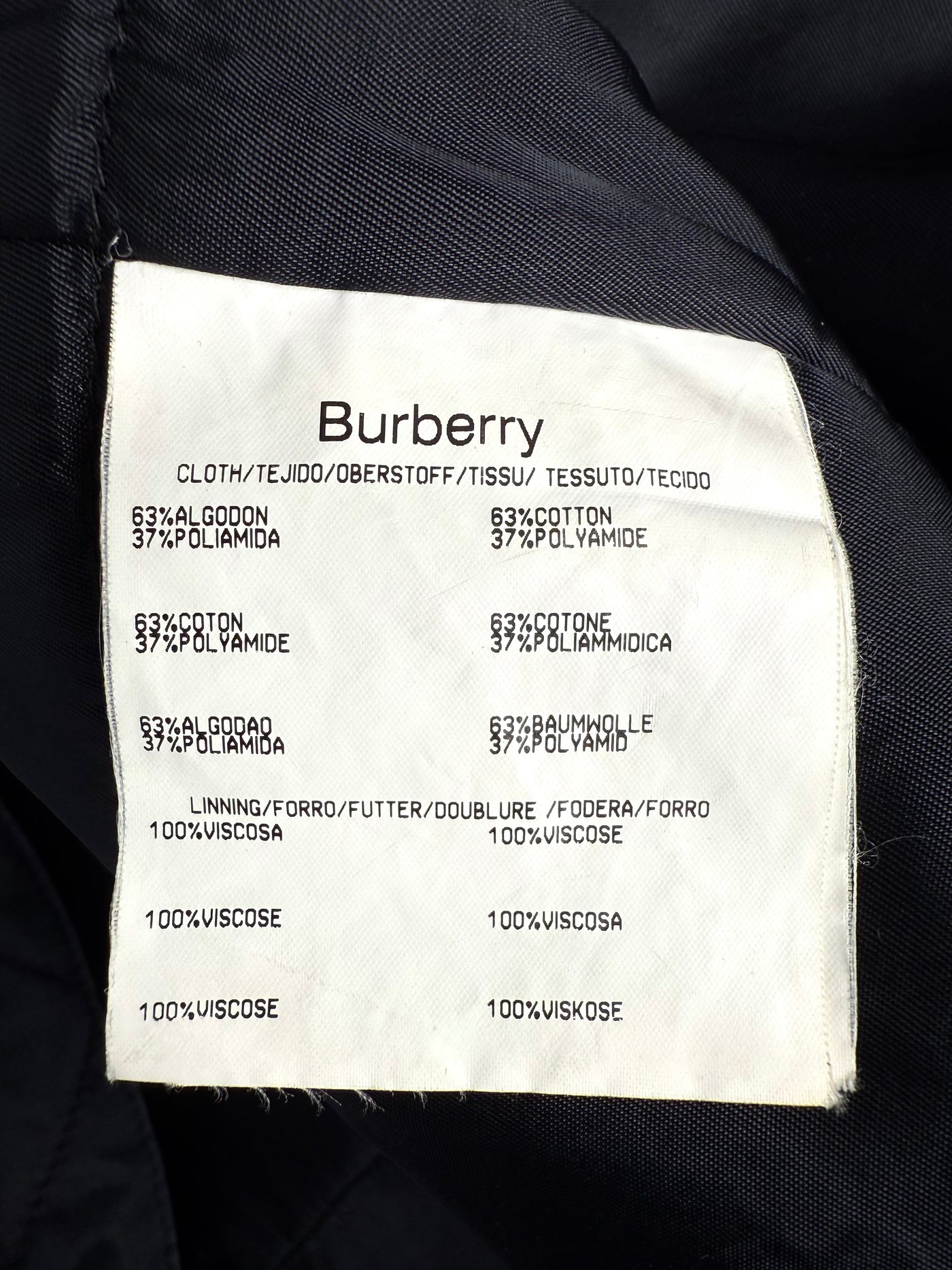 Abrigo Burberry (L)