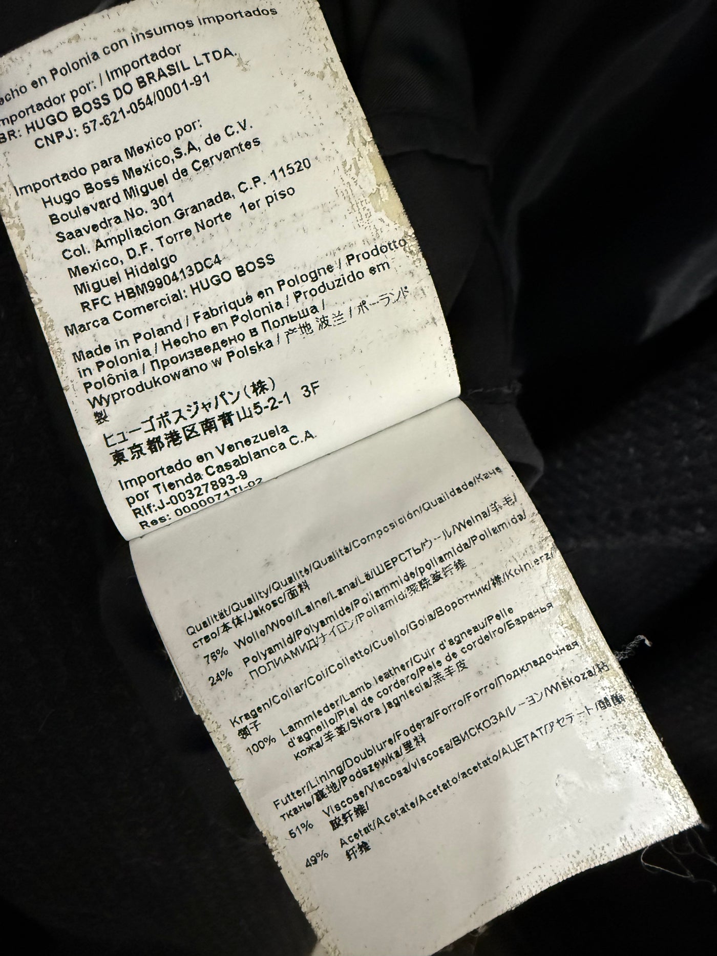 Abrigo Hugo Boss (M)