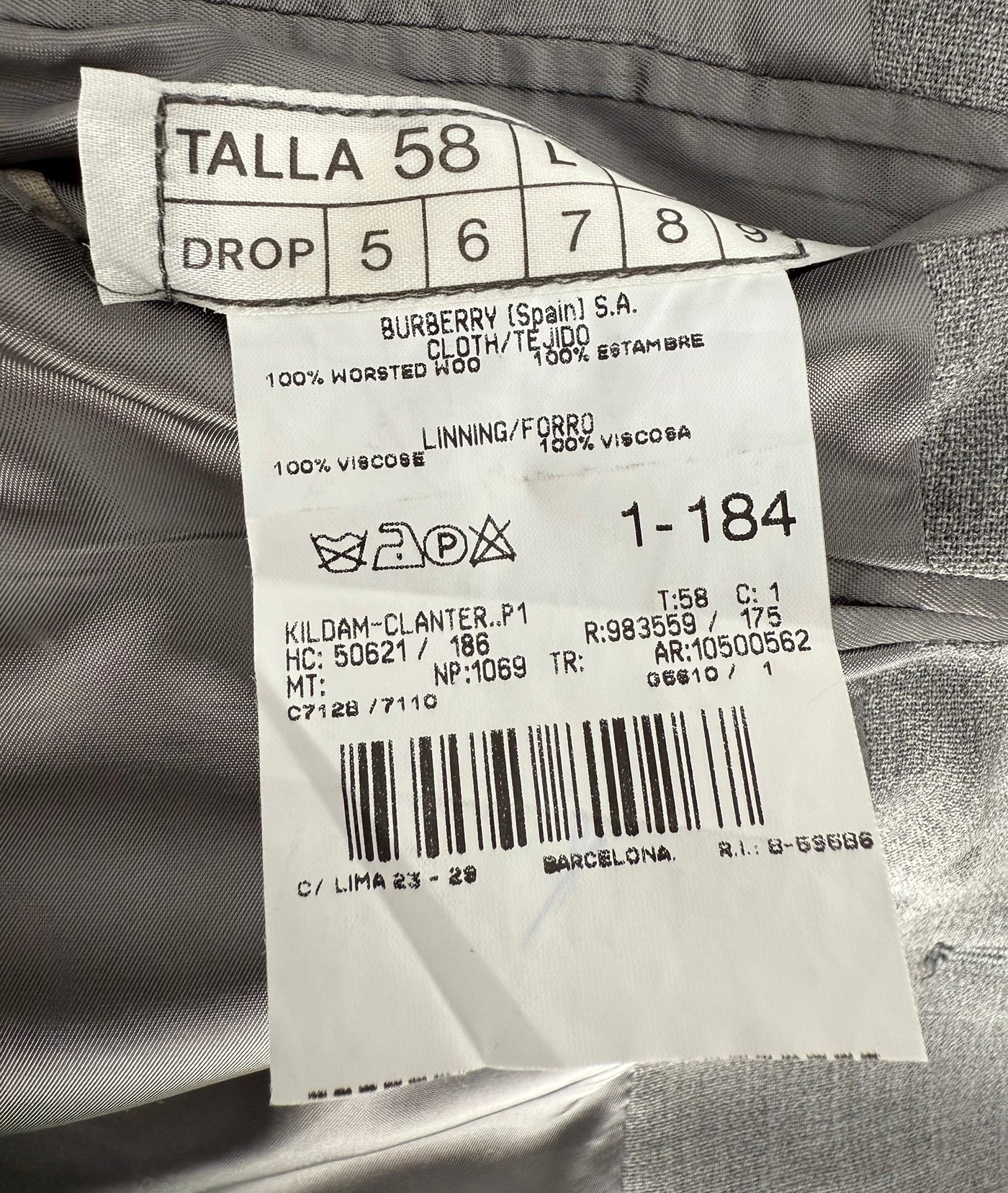 Traje Burberry (XXL)