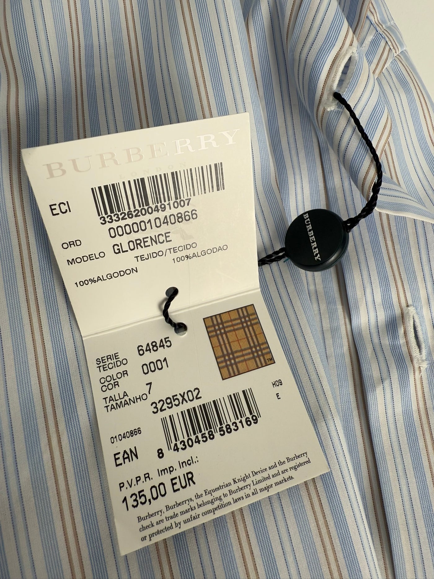 Camisa Burberry (XXL)