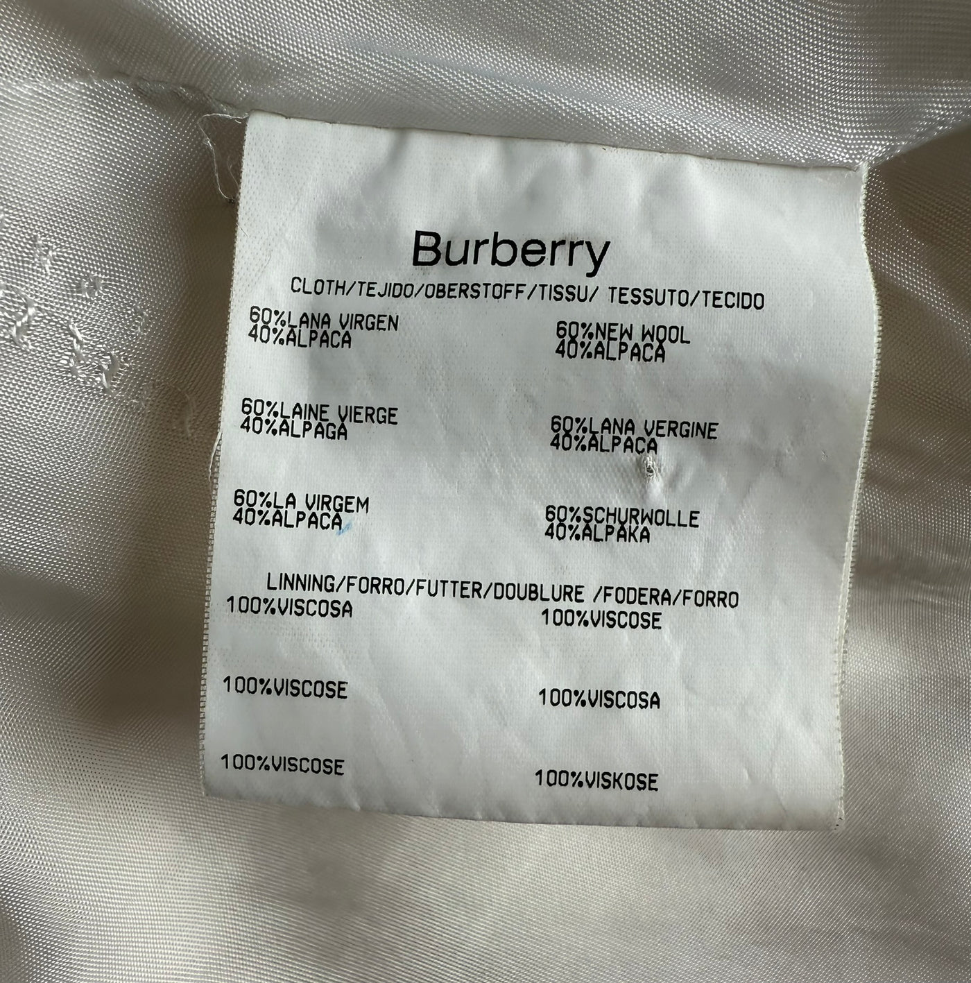 Abrigo Burberry (M)