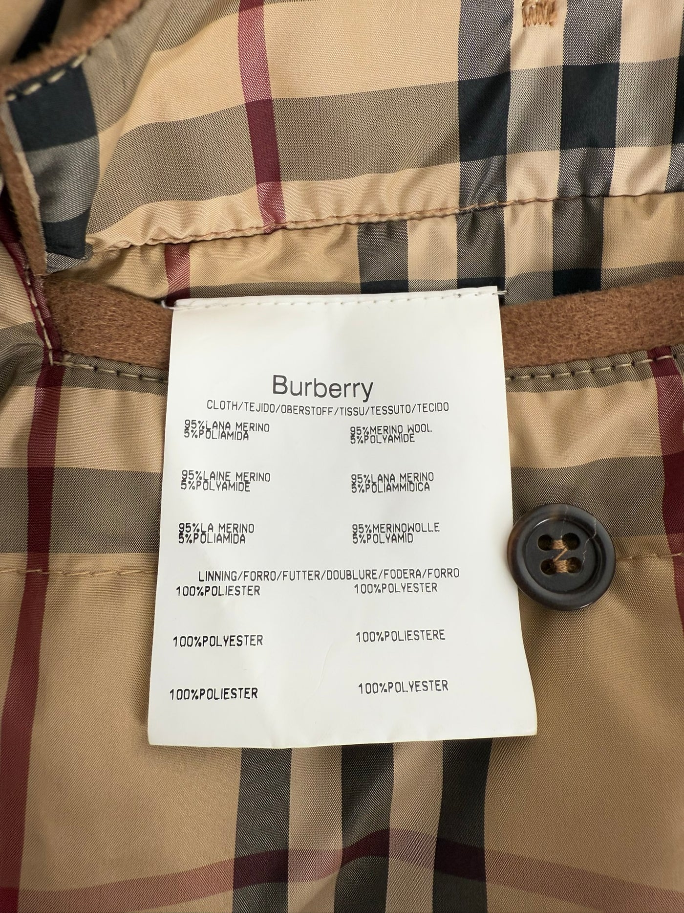Abrigo Burberry (XL)