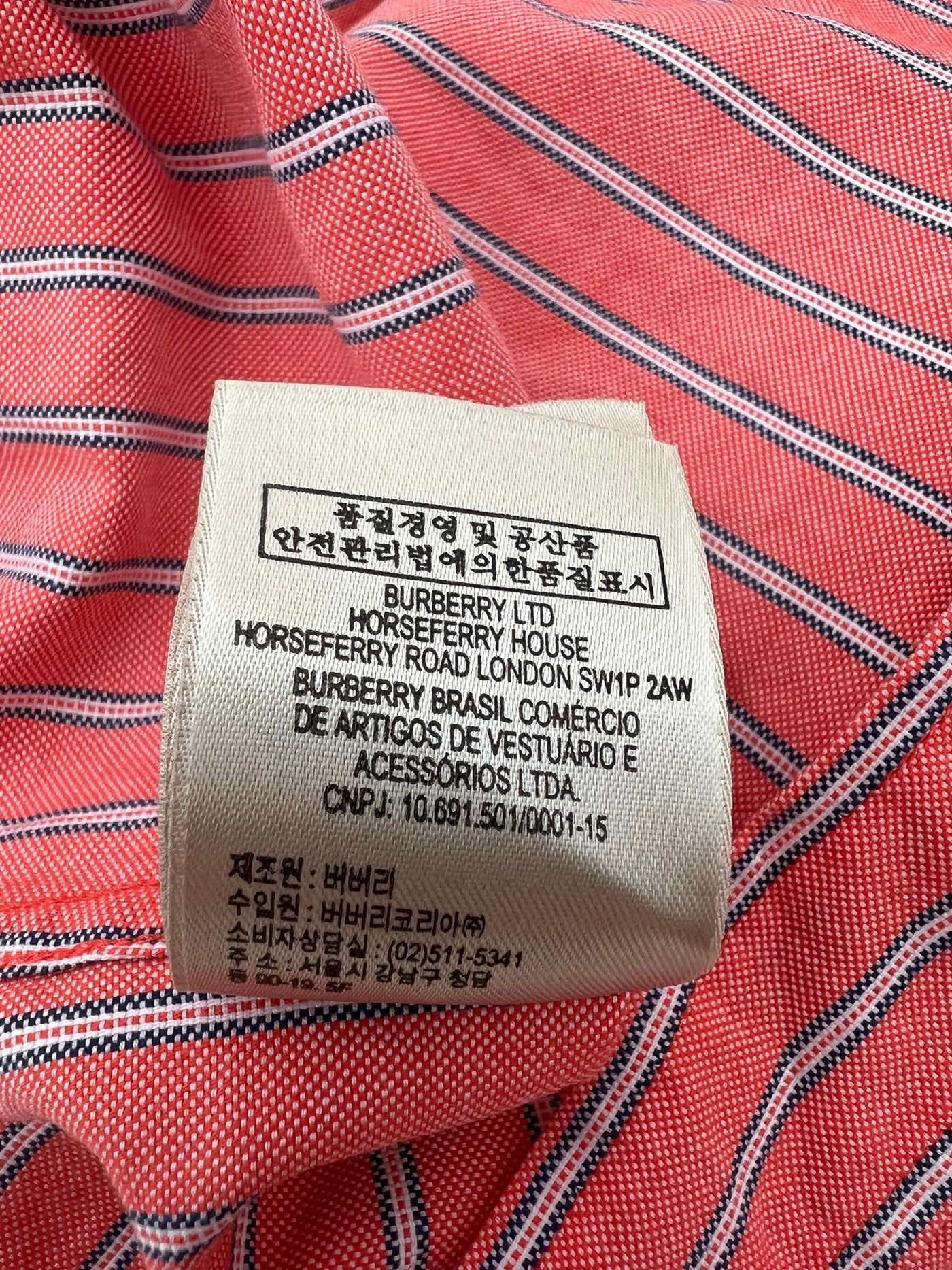 Camisa Burberry (M)