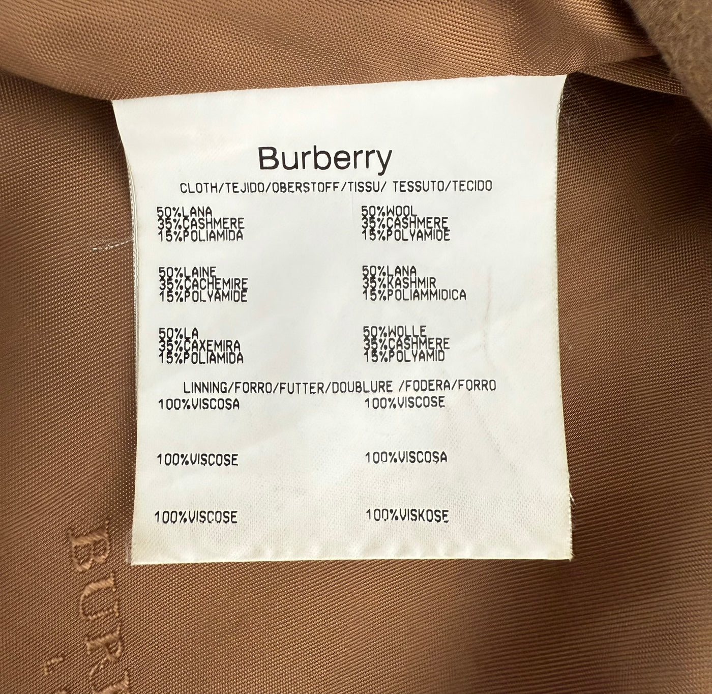 Abrigo Burberry (M)