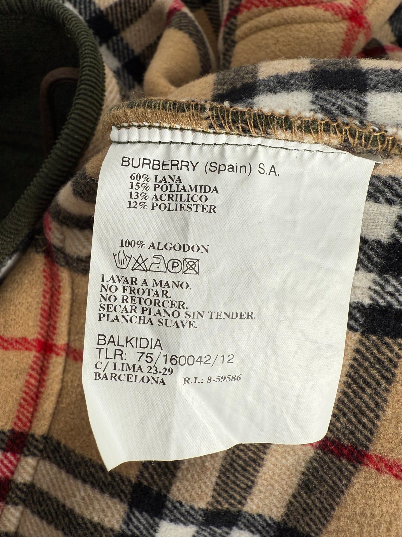 Abrigo Burberry (XXS)